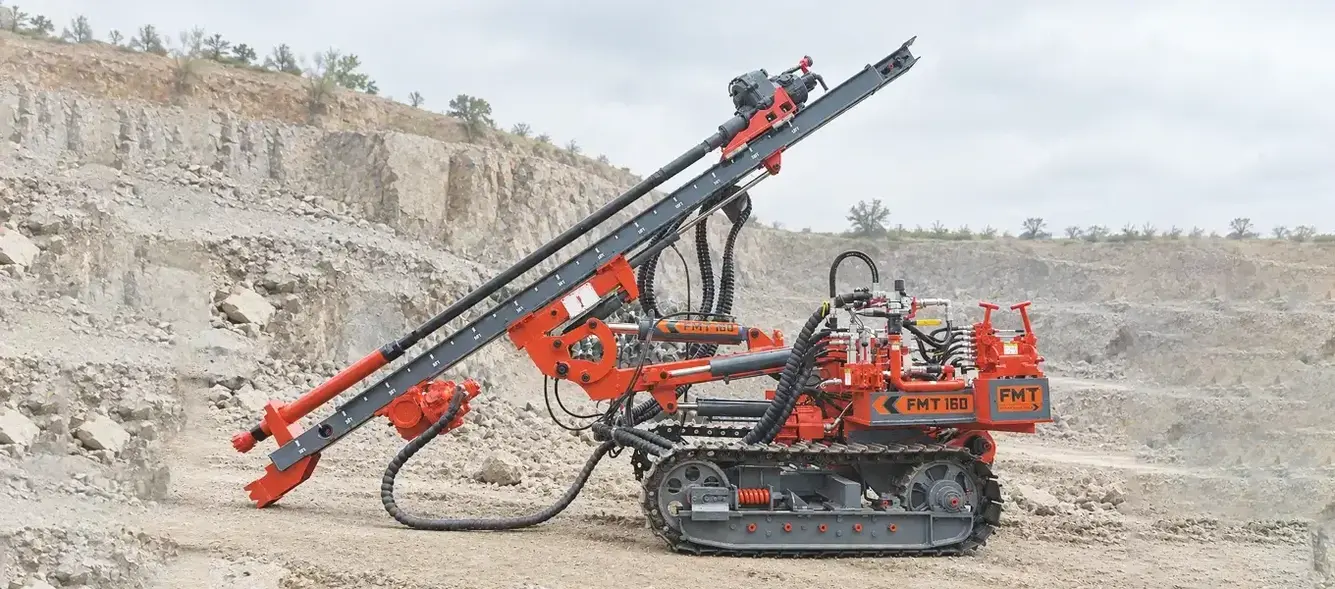Future Mining Tools hydraulic crawler drill at work