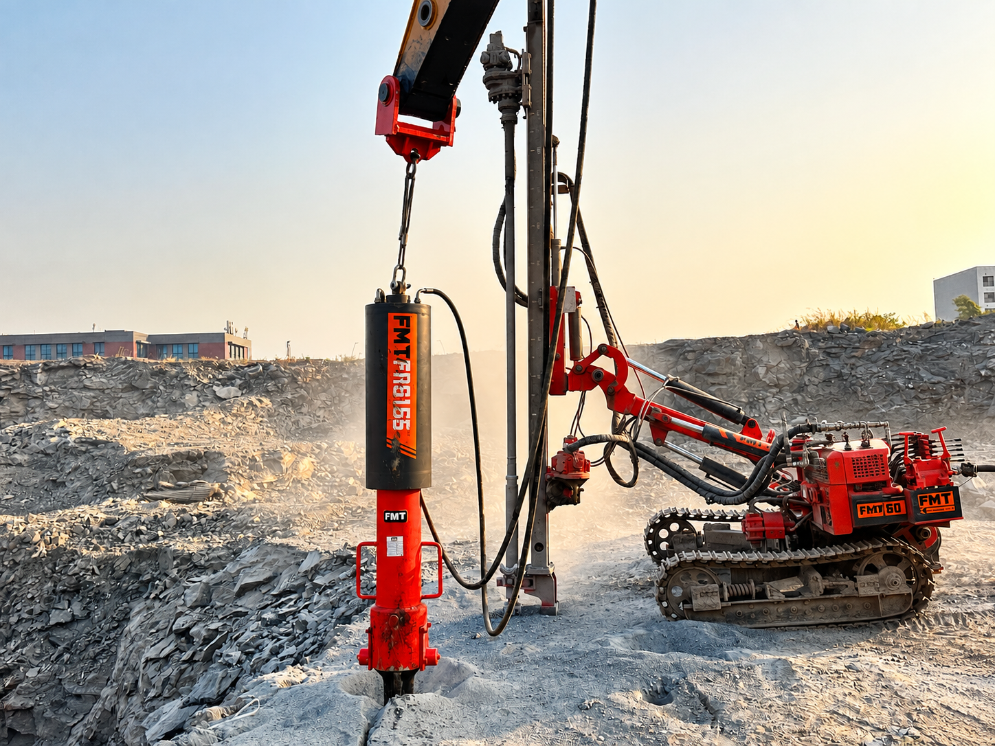 FMT hydraulic rock splitters